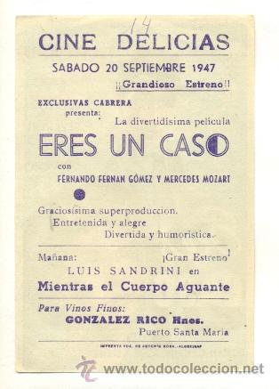 Cine: ERES UN CASO   - PROGRAMA ORIGINAL CON PUBLICIDAD - Foto 2
