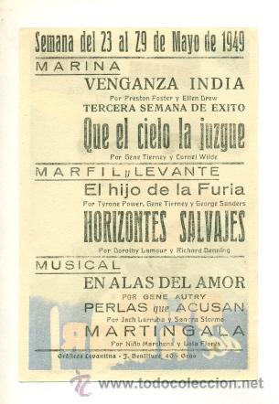 Cine: EN ALAS DEL AMOR    - PROGRAMA ORIGINAL CON PUBLICIDAD - IMPECABLE - Foto 2