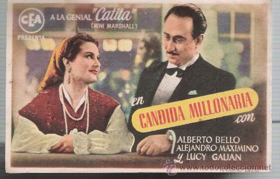 Cine: C&aacute;ndida millonaria. Sencillo de CEA. - Foto 1