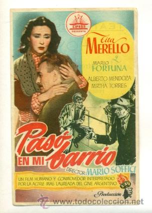 Cine: PASO EN MI BARRIO - PROGRAMA ORIGINAL CON PUBLICIDAD - - Foto 1