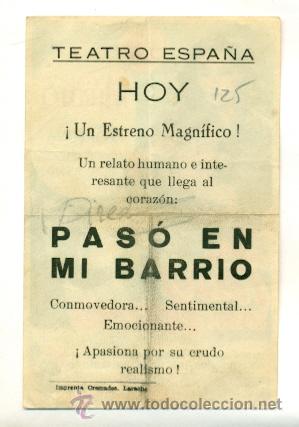 Cine: PASO EN MI BARRIO - PROGRAMA ORIGINAL CON PUBLICIDAD - - Foto 2