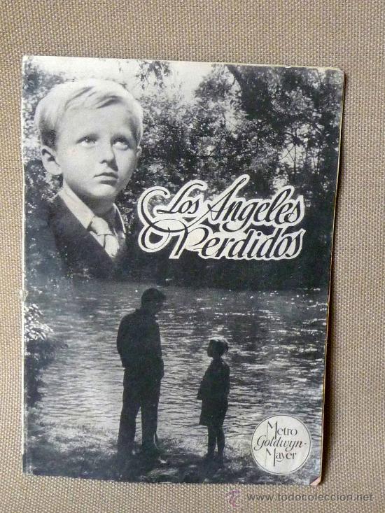 Folhetos de m&atilde;o de filmes antigos de cinema: PROGRAMA DE CINE, DOBLE, LOS ANGELES PERDIDOS, ORIGINAL, MGM, METRO GOLDWYN MAYER, MONTGOMERY CLIFT