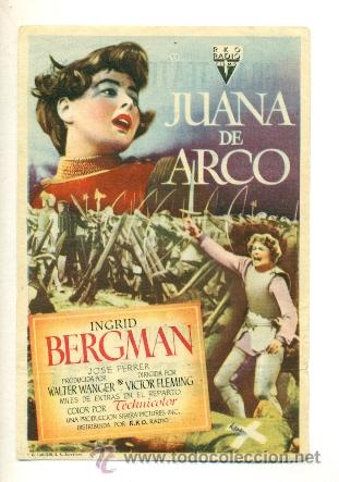 Cine: JUANA DE ARCO   - PROGRAMA ORIGINAL CON PUBLICIDAD - - Foto 1