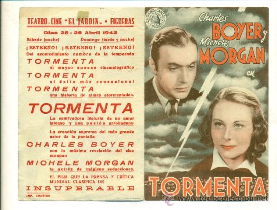 Cine: TORMENTA - PROGRAMA ORIGINAL DOBLE  CON PUBLICIDAD - - Foto 1