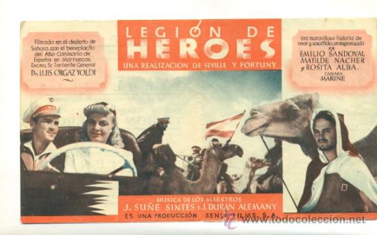 Cine: LEGION DE HEROES - PROGRAMA ORIGINAL DOBLE  CON PUBLICIDAD - - Foto 2