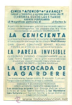 Cine: ESTOCADA DE LAGARDERE , LA  - PROGRAMA ORIGINAL CON PUBLICIDAD - IMPECABLE - Foto 2