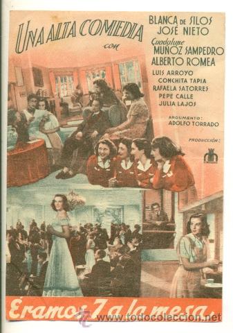 Cine: ERAMOS 7 EN LA MESA - PROGRAMA ORIGINAL CON PUBLICIDAD - - Foto 1
