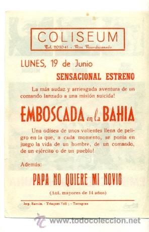 Cine: EMBOSCADA EN LA BAHIA - PROGRAMA ORIGINAL CON PUBLICIDAD - - Foto 2