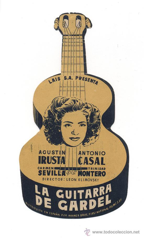 Cine: LA GUITARRA DEL GARDEL, TROQUELADO - Foto 1