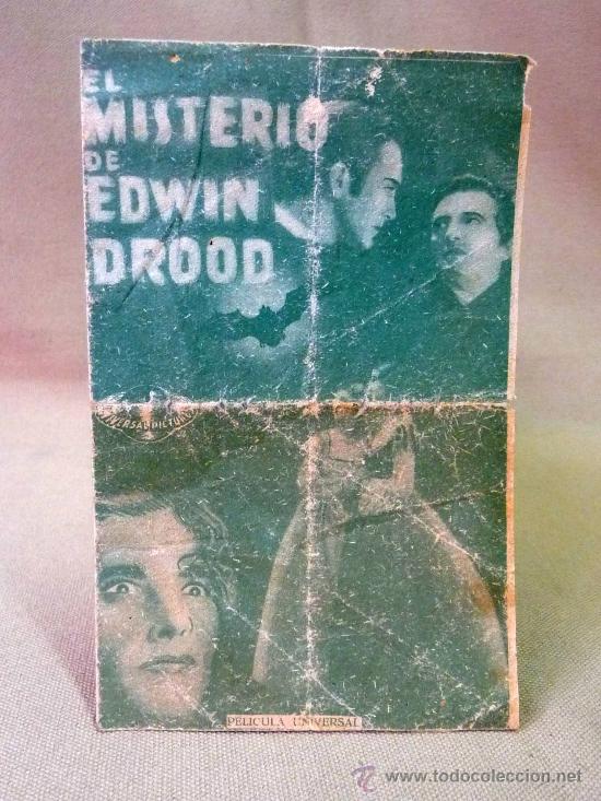 Cine: PROGRAMA DE CINE, EL MISTERIO DE EDWIN DROOD, ORIGINAL, SIN PUBLICIDAD - Foto 1