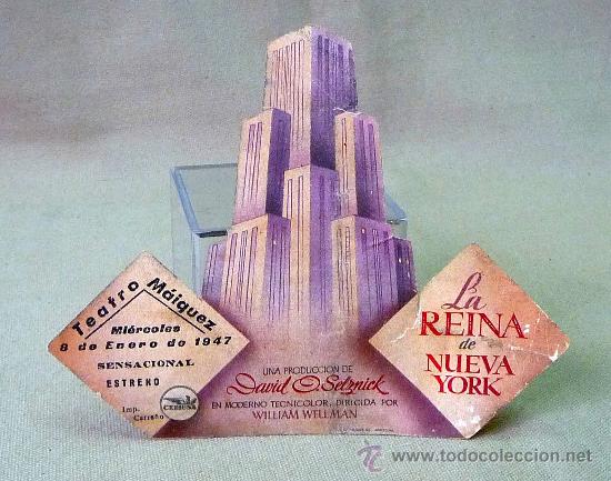 Cine: PROGRAMA DE CINE, LA REINA DE NUEVA YORK, TROQUELADO, ORIGINAL - Foto 3