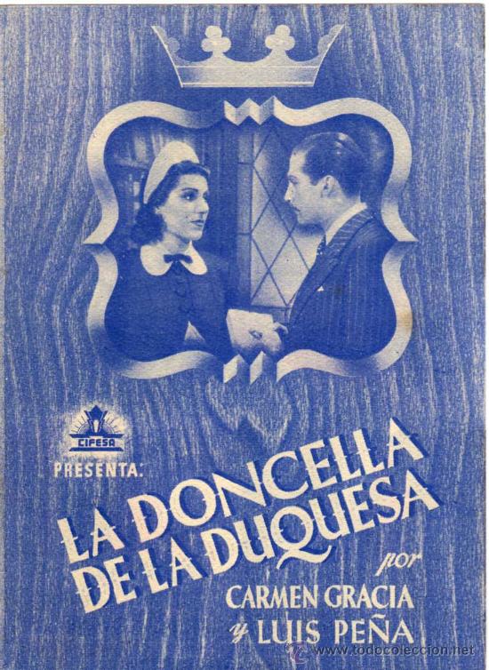 Cine: PROGRAMA CINE DOBLE - LA DONCELLA DE LA DUQUESA - CARMEN GRACIA - LUIS PE&Ntilde;A - Foto 1