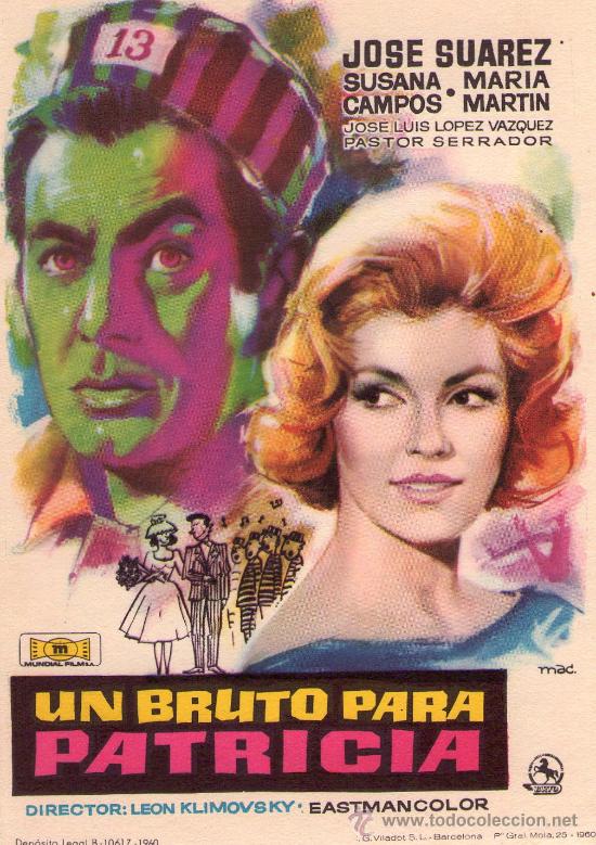 Flyers Publicitaires de Films Anciens: 492C- UN BRUTO PARA PATRICIA