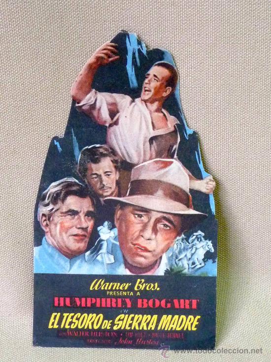 Foglietti di film di film antichi di cinema: PROGRAMA DE CINE, ORIGINAL, EL TESORO DE SIERRA MADRE, TROQUELADO, SIN PUBLICIDAD, WARNER BROS