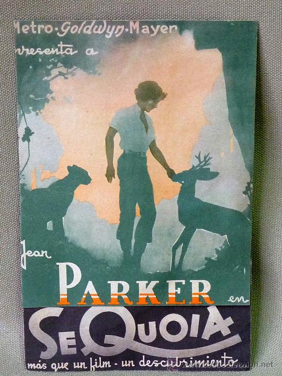Foglietti di film di film antichi di cinema: PROGRAMA DE CINE, SE QUOIA, JEAN PARKER,