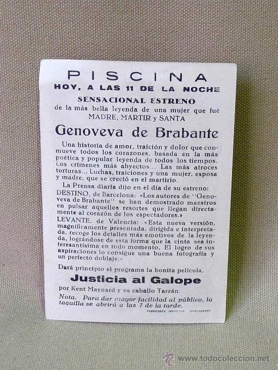 Cine: PROGRAMA DE CINE, GENOVEVA DE BRABANTE, ORIGINAL, GAR MOORE - Foto 2