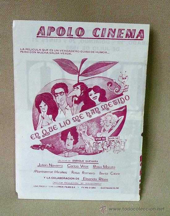 Cine: PROGRAMA DE CINE, EL ULTIMO MAGNATE, ACERO, 1980, - Foto 3