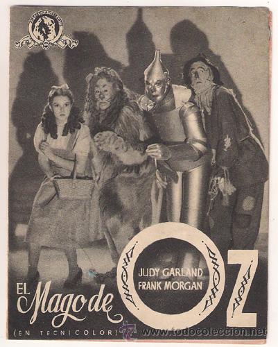 Cine: PTCC 437 EL MAGO DE OZ PROGRAMA DOBLE MGM JUDY GARLAND - Foto 1