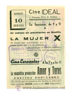 Cine: MUJER X - LIBERTAD LAMARQUE - PROGRAMA ORIGINAL CON PUBLICIDAD - Foto 2