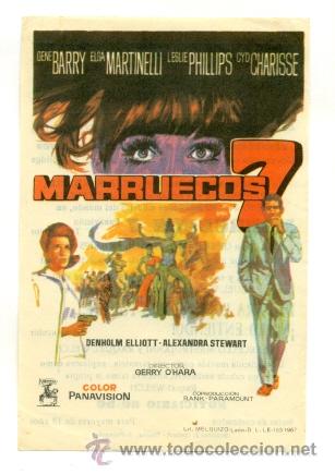 Cine: MARRUECOS 7 - PROGRAMA ORIGINAL CON  PUBLICIDAD - IMPECABLE - Foto 1