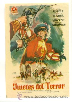 Cine: JINETES DEL TERROR  - PROGRAMA ORIGINAL CON  PUBLICIDAD - - Foto 1