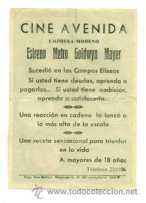 Cine: MUERTE JUEGA A CARAMBOLAS  - PROGRAMA ORIGINAL CON  PUBLICIDAD - - Foto 2