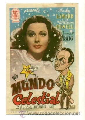 Cine: MUNDO CELESTIAL - PROGRAMA ORIGINAL CON PUBLICIDAD - - Foto 1