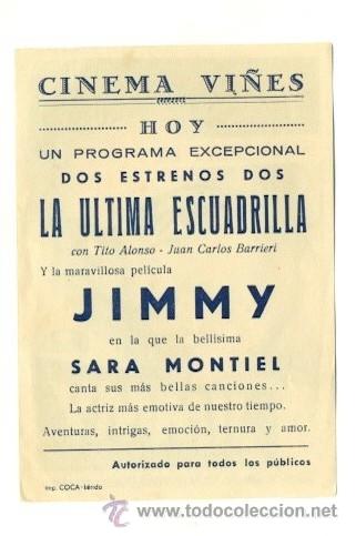 Cine: JIMMY - PROGRAMA ORIGINAL CON PUBLICIDAD - IMPECABLE ESTADO - Foto 2
