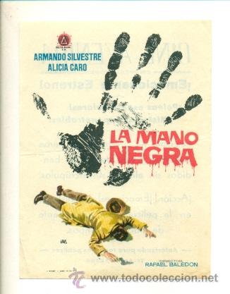 Cine: MANO NEGRA - PROGRAMA ORIGINAL CON PUBLICIDAD - - Foto 1