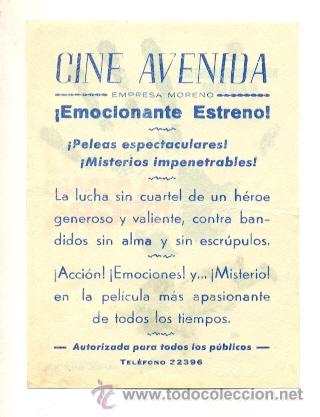 Cine: MANO NEGRA - PROGRAMA ORIGINAL CON PUBLICIDAD - - Foto 2