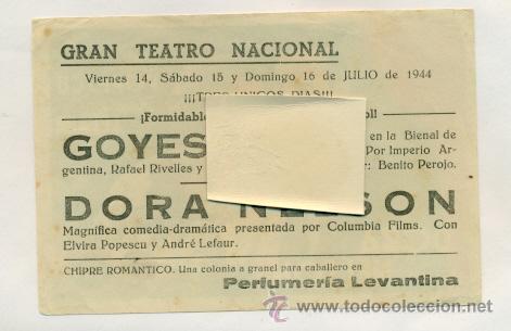 Cine: DORA NELSON  - PROGRAMA ORIGINAL CON PUBLICIDAD - - Foto 2