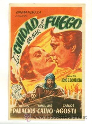 Cine: CIUDAD DE FUEGO  - PROGRAMA ORIGINAL SIN  PUBLICIDAD - - Foto 1