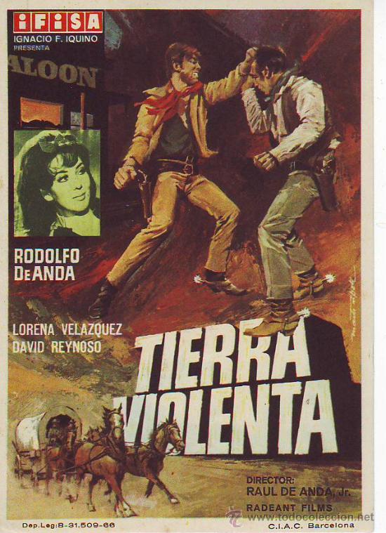 Flyers Publicitaires de Films Anciens: TIERRA VIOLENTA