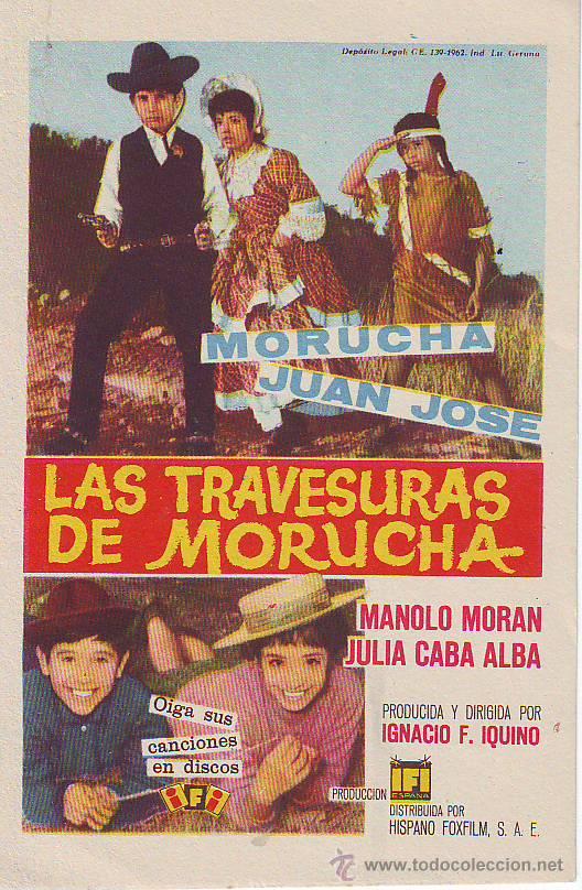 Flyers Publicitaires de Films Anciens: las travesuras de morucha