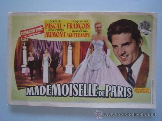 Kino: Folleto de mano - mademoiselle de paris - floralva
