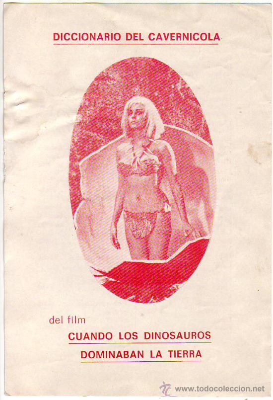 Cinema: diccionario del cavernicola - cuando los dinosauros dominaban la tierra