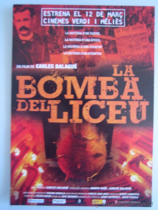 Kino: Folleto de mano doble del estreno - la bomba del liceu