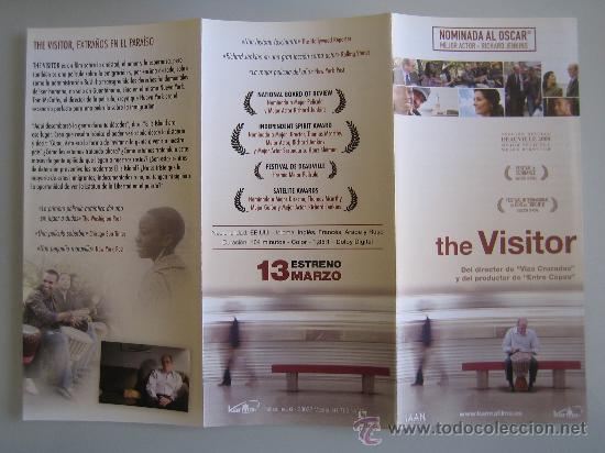 Kino: Folleto de mano triple del estreno - the visitor