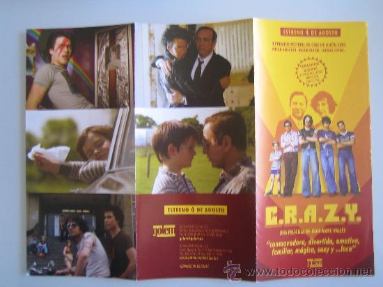 Cinema: Folleto de mano triple del estreno - crazy