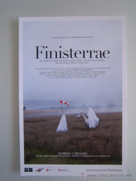 Folhetos de m&atilde;o de filmes antigos de cinema: Folleto de mano tarjeta del estreno - finisterrae