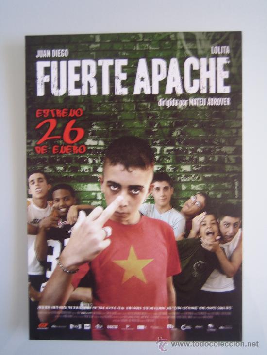 Folhetos de m&atilde;o de filmes antigos de cinema: Folleto de mano tarjeta del estreno - fuerte apache