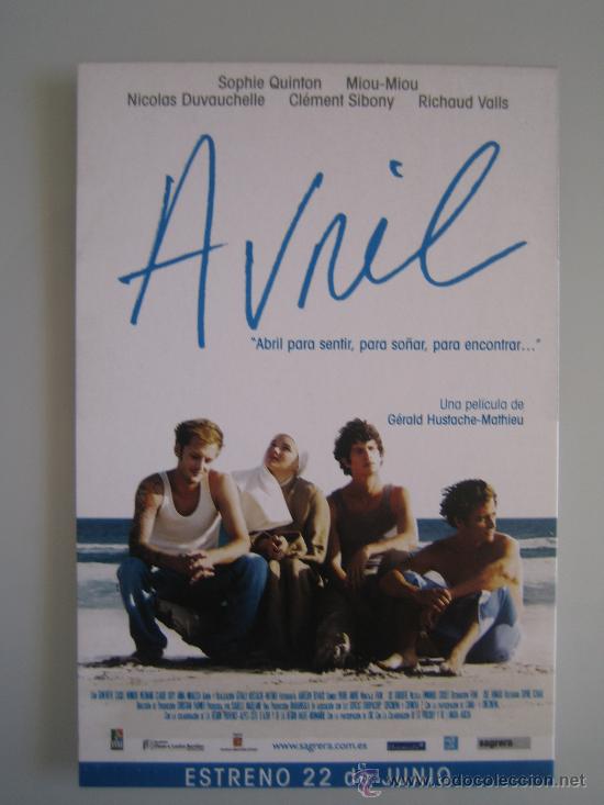 Folhetos de m&atilde;o de filmes antigos de cinema: Folleto de mano tarjeta del estreno - avril
