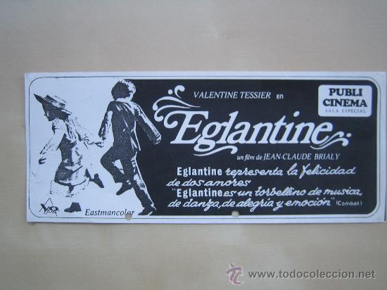 Folhetos de m&atilde;o de filmes antigos de cinema: Folleto de mano local - eglantine