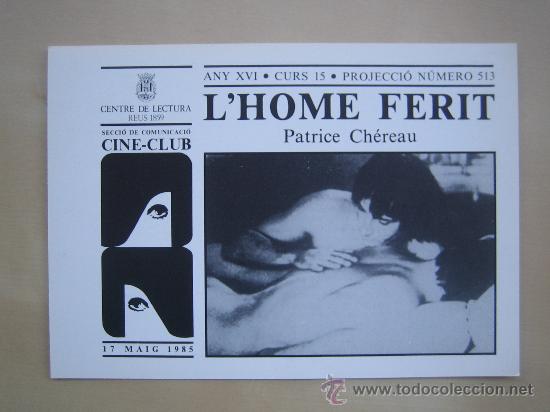 Folhetos de m&atilde;o de filmes antigos de cinema: Folleto de mano local - l'home ferit