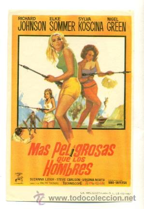 Cine: MAS PELIGROSAS QUE LOS HOMBRES - PROGRAMA ORIGINAL SIN PUBLICIDAD - &iexcl; IMPECABLE ! - Foto 1