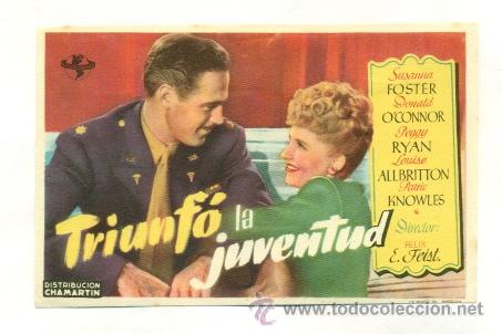 Cine: TRIUNFO LA JUVENTUD - PROGRAMA ORIGINAL SIN PUBLICIDAD - - Foto 1