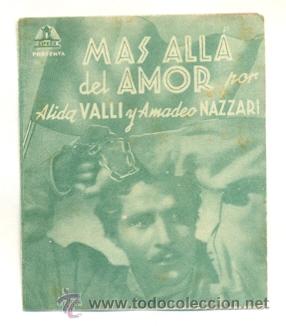 Cine: MAS ALLA DEL AMOR - PROGRAMA ORIGINAL SIN  PUBLICIDAD - - Foto 1