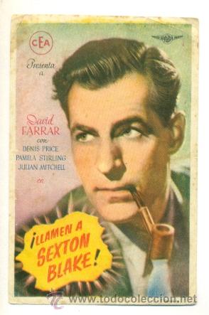 Cine: LLAMEN A SEXTON BLAKE - PROGRAMA ORIGINAL SIN PUBLICIDAD - - Foto 1