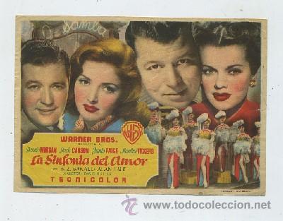 Cine: PROGRAMA DE CINE: LA SINFONIA DEL AMOR (PC-1178) - Foto 1