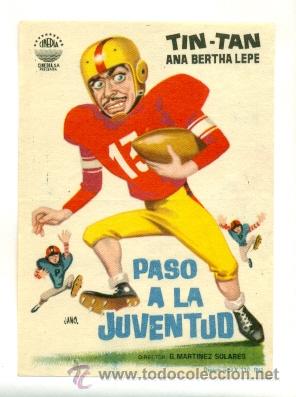 Cine: PASO A LA JUVENTUD - PROGRAMA ORIGINAL SIN  PUBLICIDAD - - Foto 1